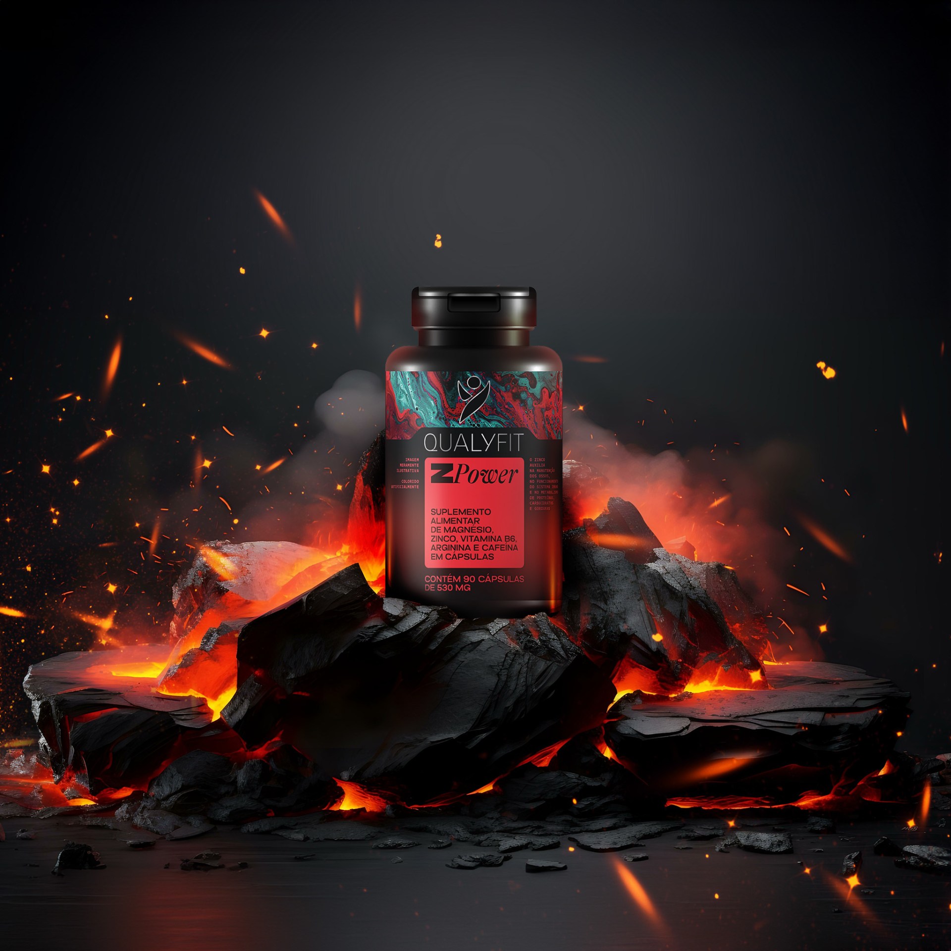 Qualyfit營養(yǎng)補(bǔ)充劑健康保健品更新logo設(shè)計(jì)包裝設(shè)計(jì)，運(yùn)動(dòng)風(fēng)logo+藝術(shù)底色