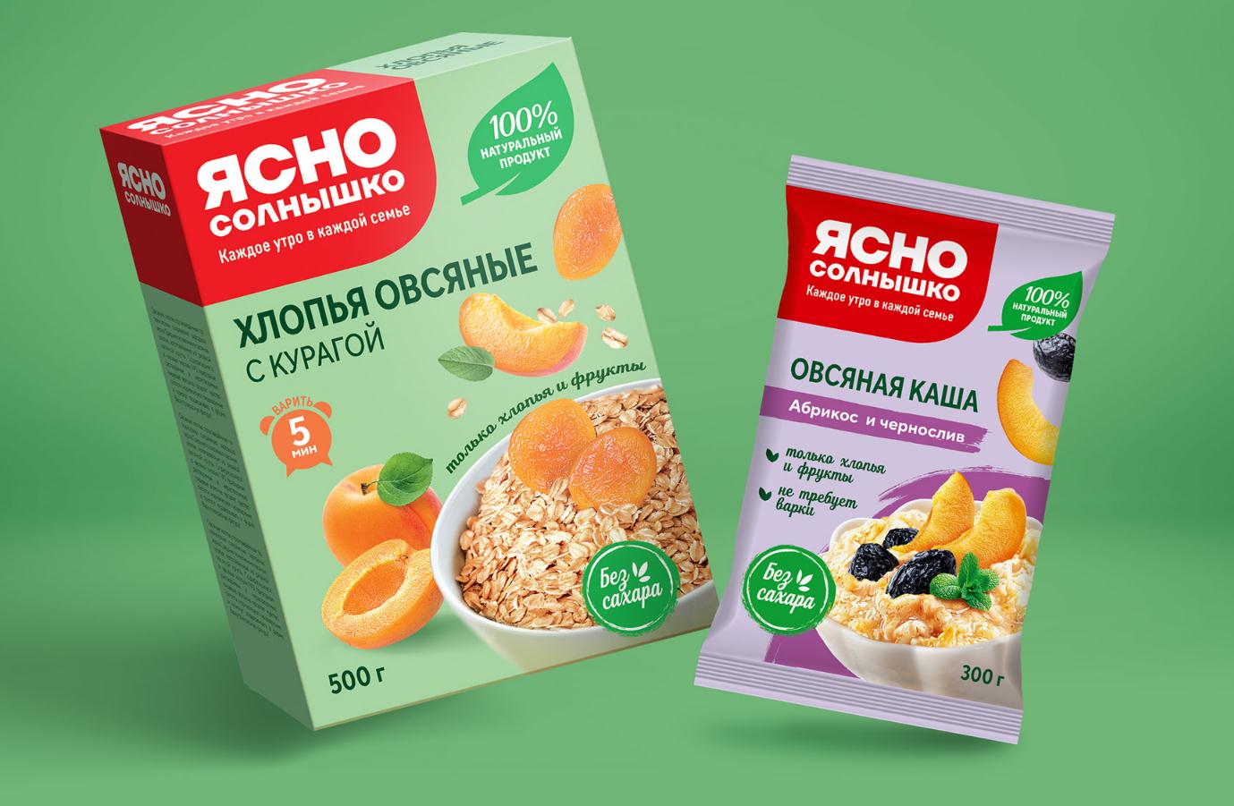 Yasno Solnyshko俄羅斯谷物早餐食品品牌包裝更新策劃設(shè)計,更高的品質(zhì)與信息傳 Yasno Solnyshko俄羅斯谷物早餐食品品牌包裝更新策劃設(shè)計,更高的品質(zhì)與信息傳