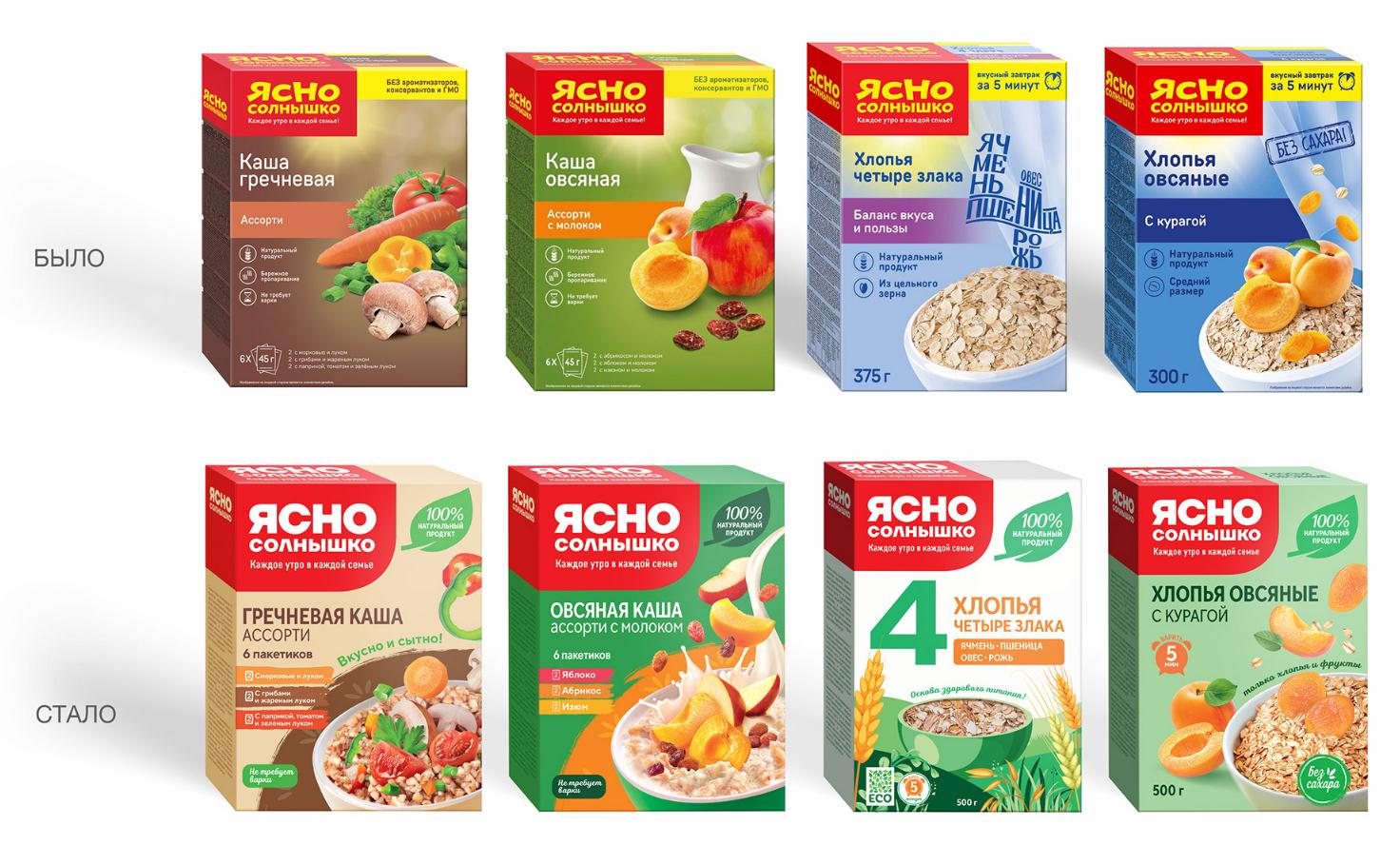 Yasno Solnyshko俄羅斯谷物早餐食品品牌包裝更新策劃設(shè)計,更高的品質(zhì)與信息傳 Yasno Solnyshko俄羅斯谷物早餐食品品牌包裝更新策劃設(shè)計,更高的品質(zhì)與信息傳