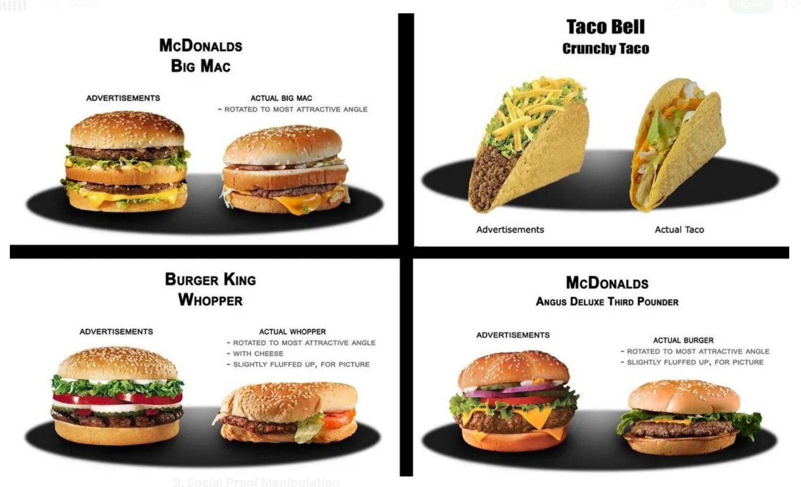 快餐廣告與現(xiàn)實(shí) 快餐廣告與現(xiàn)實(shí)