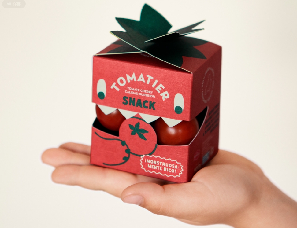 snack小番茄西紅柿大嘴怪獸開(kāi)口創(chuàng)意包裝設(shè)計(jì)