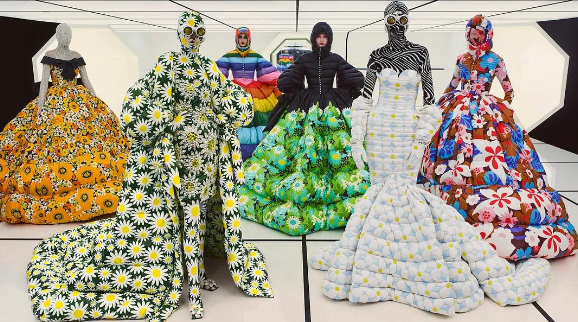 Moncler x 高級定制品牌 Richard Quinn。圖片來源：Wonderland Magazine