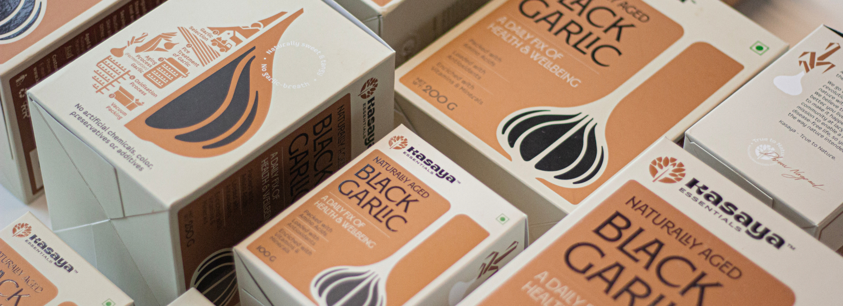Kasaya黑蒜健康養(yǎng)生保健品品牌創(chuàng)建-命名-logo-包裝設(shè)計(jì)