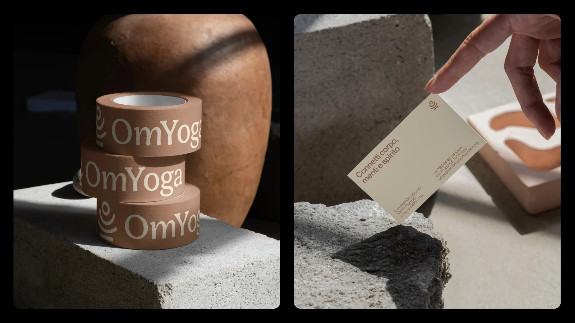 OmYoga 健康與瑜伽品牌設(shè)計-logo&vi設(shè)計