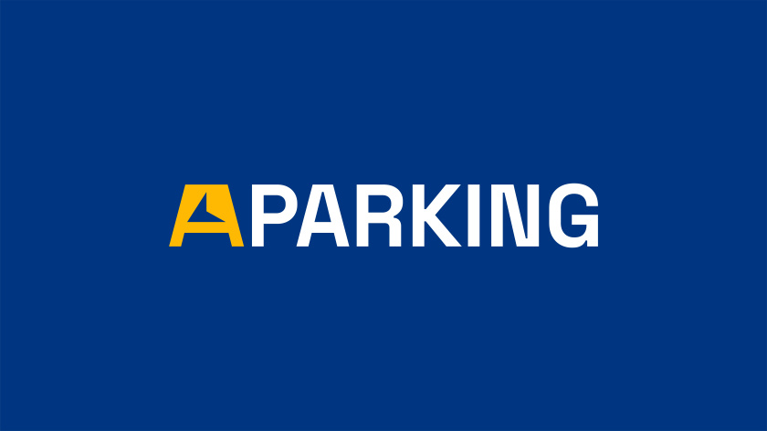 Aparking 停車位預定應用程序app品牌形象設計vi設計。藍黃科技風 Aparking 停車位預定應用程序app品牌形象設計vi設計。藍黃科技風