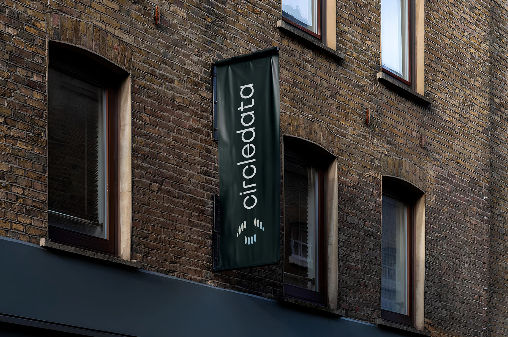 Circledata 數(shù)據(jù)分析公司logo設(shè)計品牌視覺形象vi設(shè)計。抽象橢圓形元素