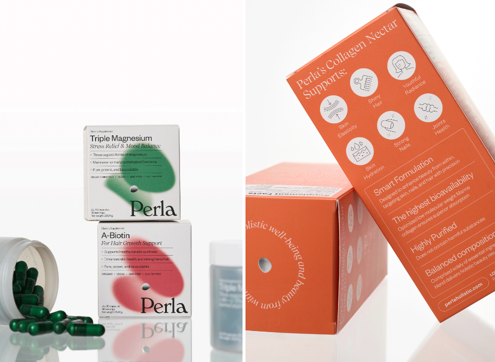 Perla美容保健品營(yíng)養(yǎng)補(bǔ)充劑包裝設(shè)計(jì),貝殼珍珠模糊下效果 Perla美容保健品營(yíng)養(yǎng)補(bǔ)充劑包裝設(shè)計(jì),貝殼珍珠模糊下效果