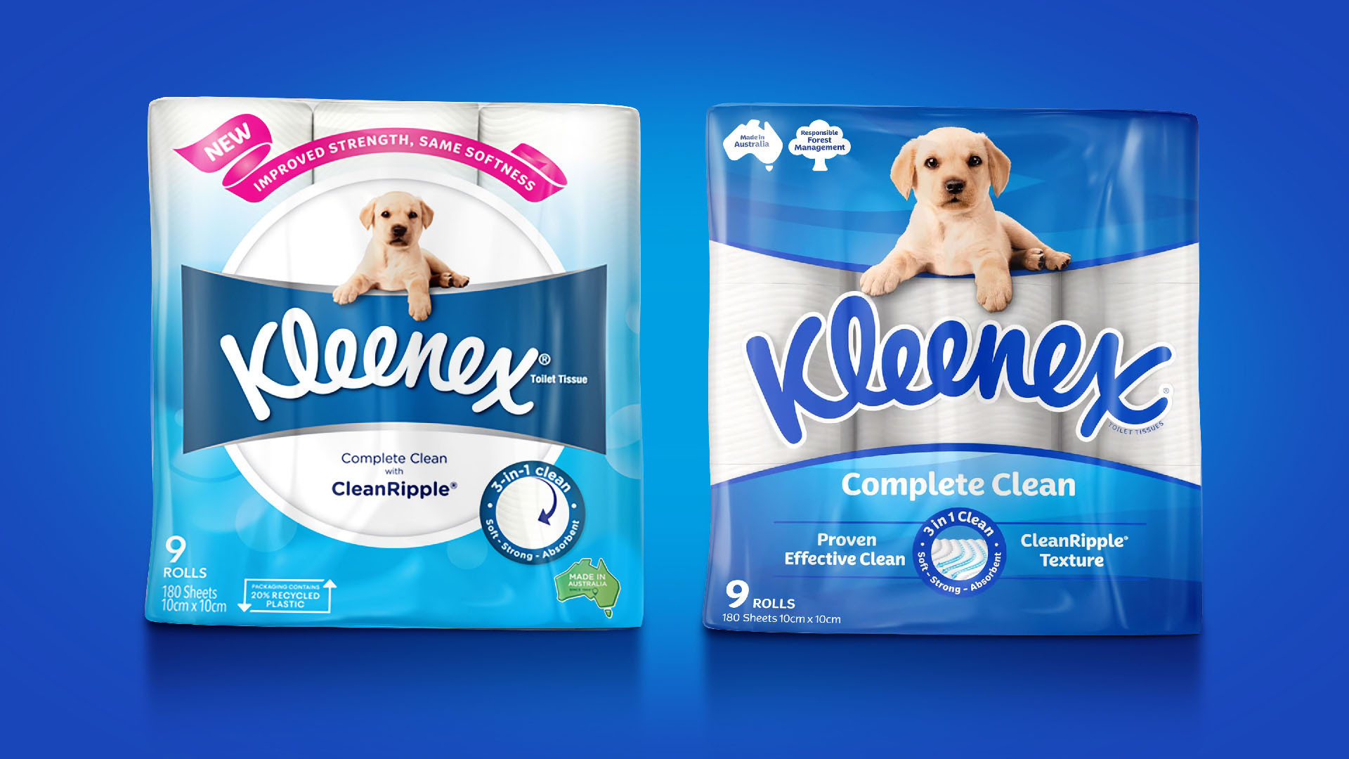 Kleenex 衛(wèi)生紙包裝設(shè)計拉布拉多小狗元素