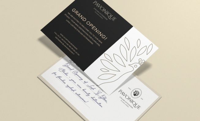 PAVONQUE繡眉睫毛醫(yī)療美容機構(gòu)孔雀logo設計品牌形象vi設計