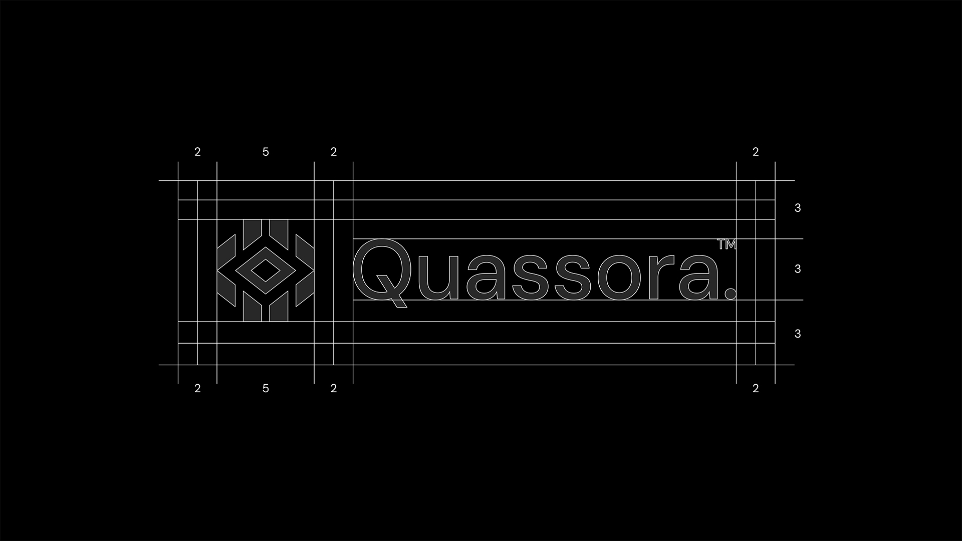 Quassora IT科技初創(chuàng)公司logo設(shè)計視覺識別vi設(shè)計，芯片與編碼元素