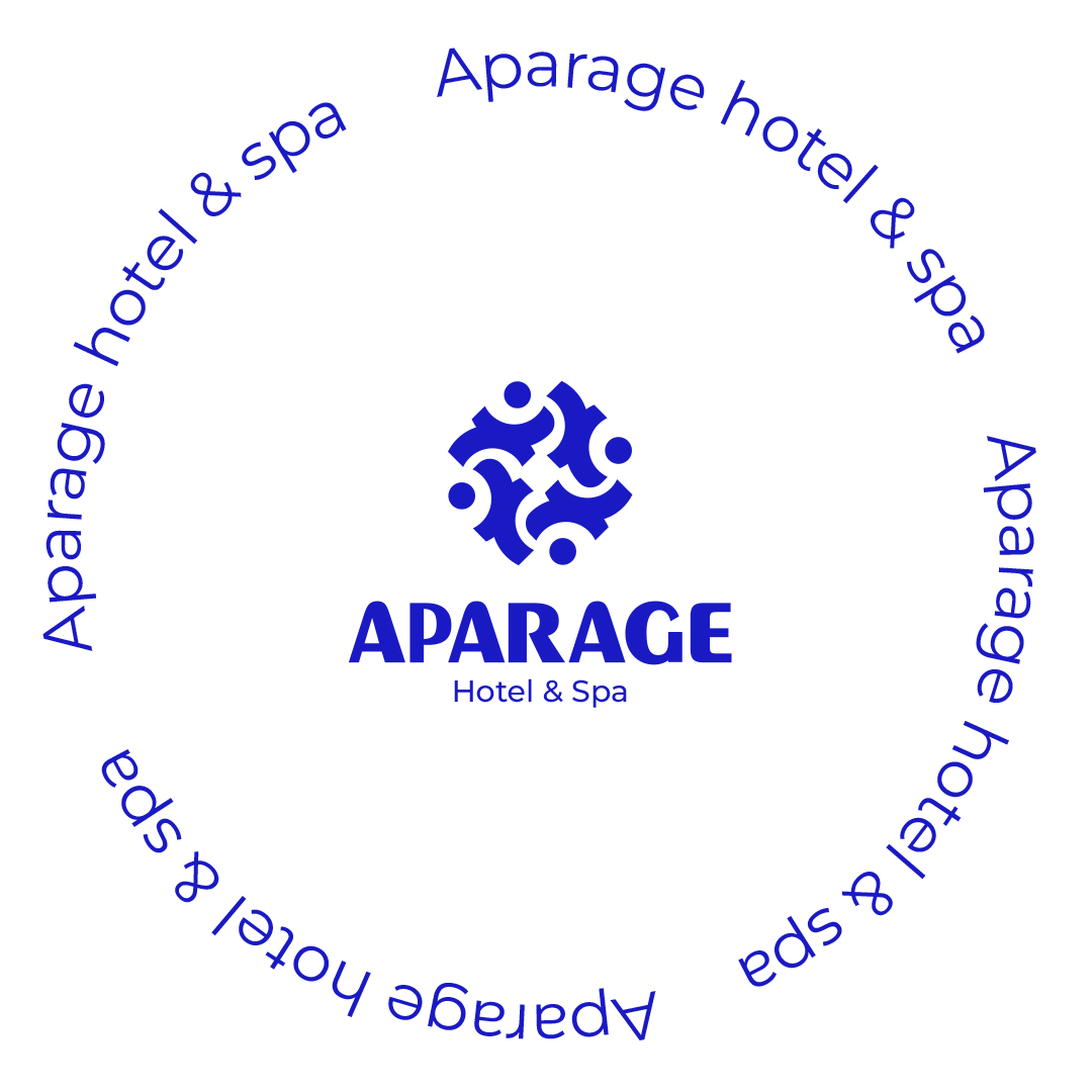 Aparage spa酒店logo設(shè)計(jì)vi設(shè)計(jì)，活力人形元素