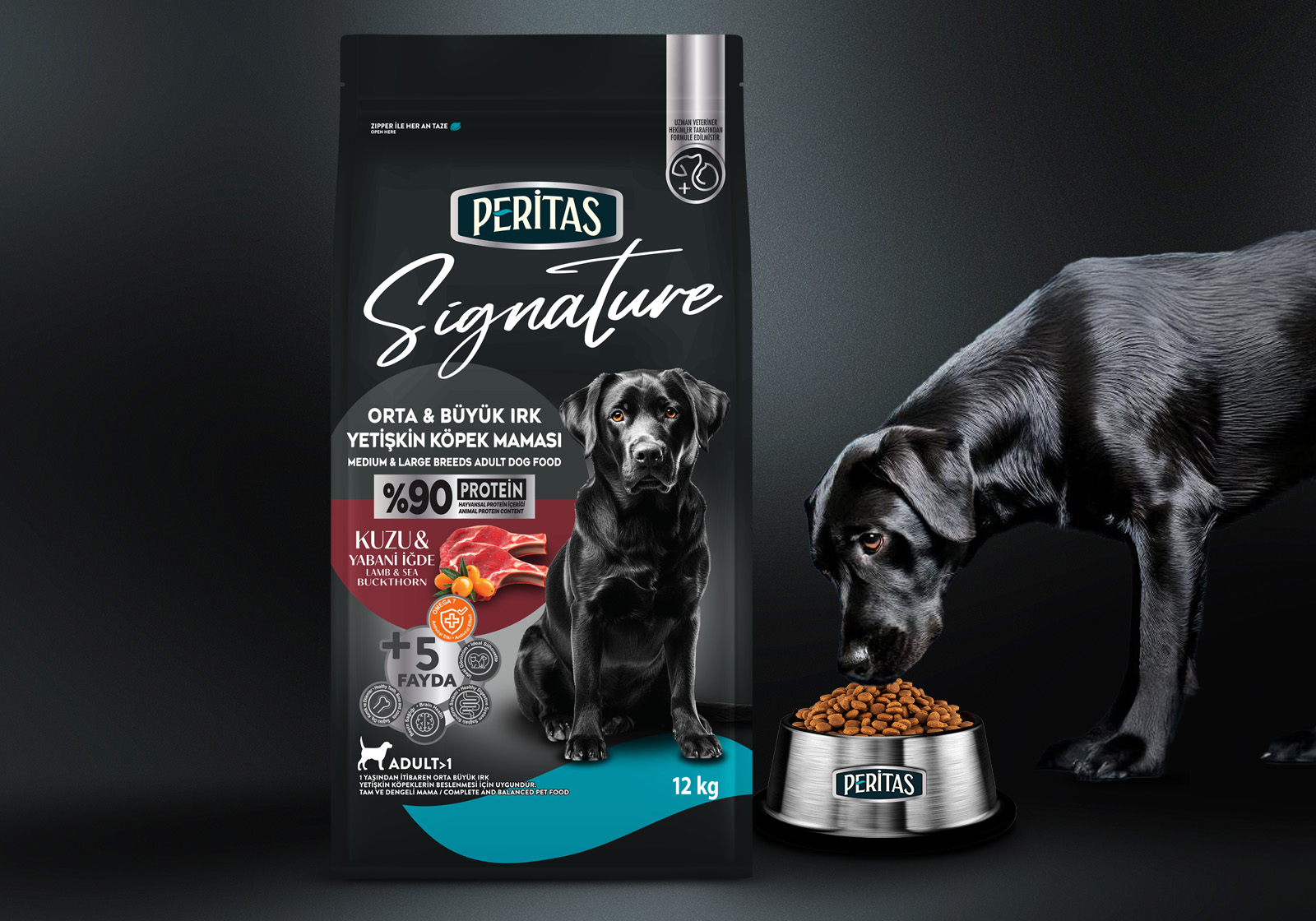 Peritas 寵物食品包裝設(shè)計(jì),黑色奢華風(fēng)格 Peritas 寵物食品包裝設(shè)計(jì),黑色奢華風(fēng)格