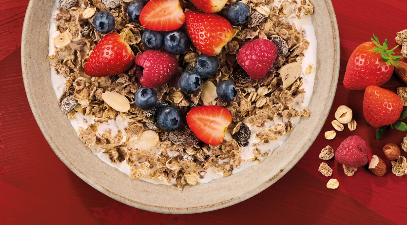 Alpen早餐谷物麥片打造新品牌與logo設(shè)計包裝設(shè)計，阿爾卑斯山插畫元素