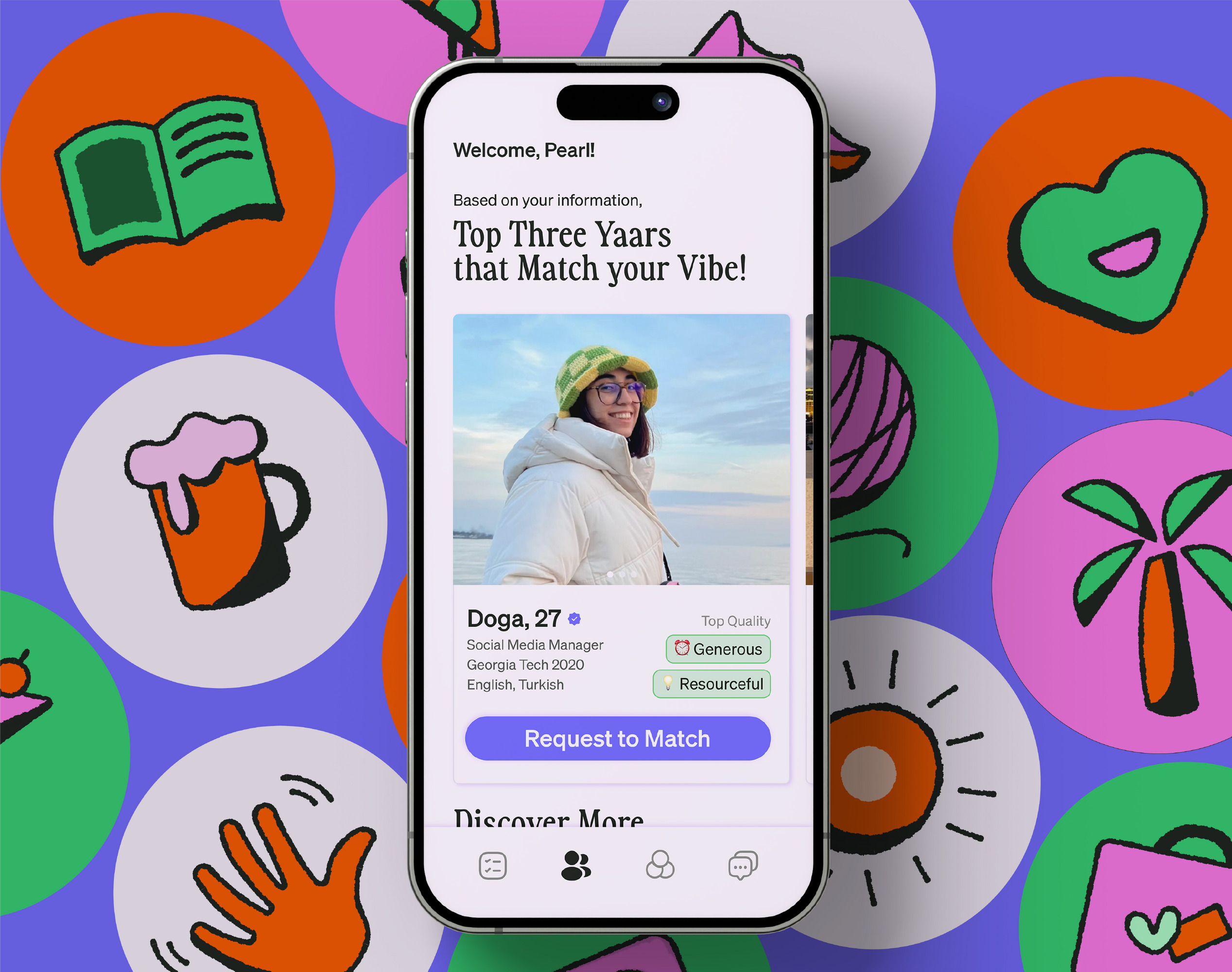 Yaar 移民社交軟件品牌形象vi設(shè)計ui界面設(shè)計，色線艷麗充滿兒童趣味