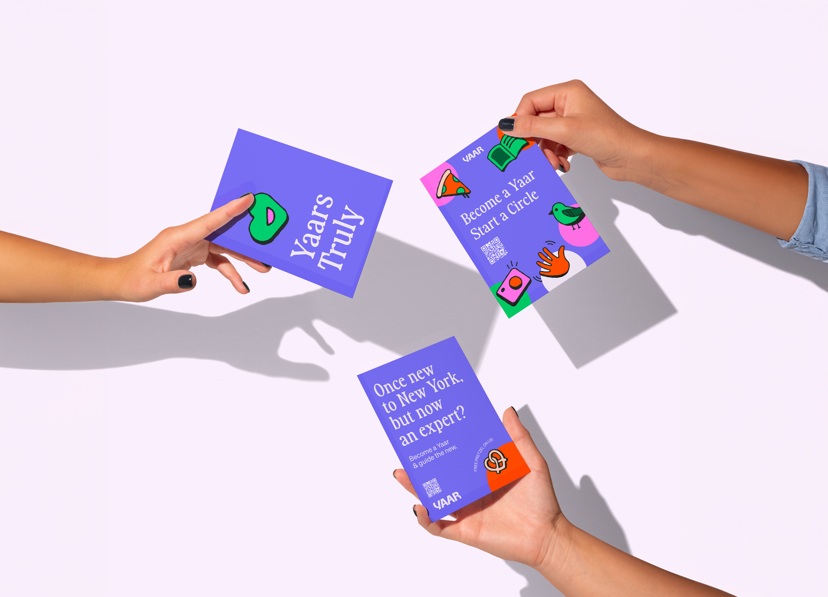 Yaar 移民社交軟件品牌形象vi設(shè)計ui界面設(shè)計，色線艷麗充滿兒童趣味