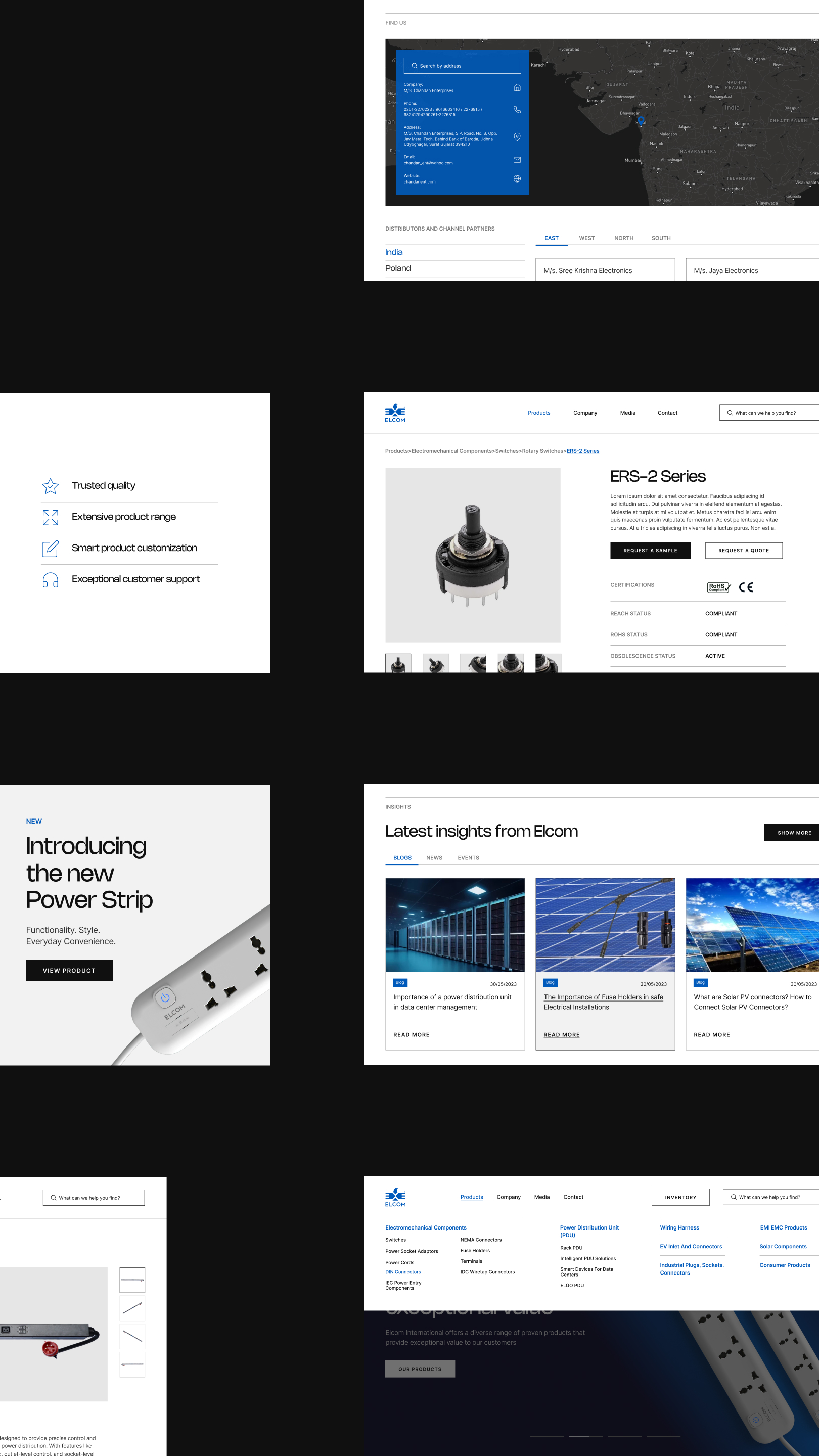 Elcom 機電電子元件品牌logo設計網(wǎng)站設計,專業(yè)清晰產(chǎn)生信任 Elcom 機電電子元件品牌logo設計網(wǎng)站設計,專業(yè)清晰產(chǎn)生信任