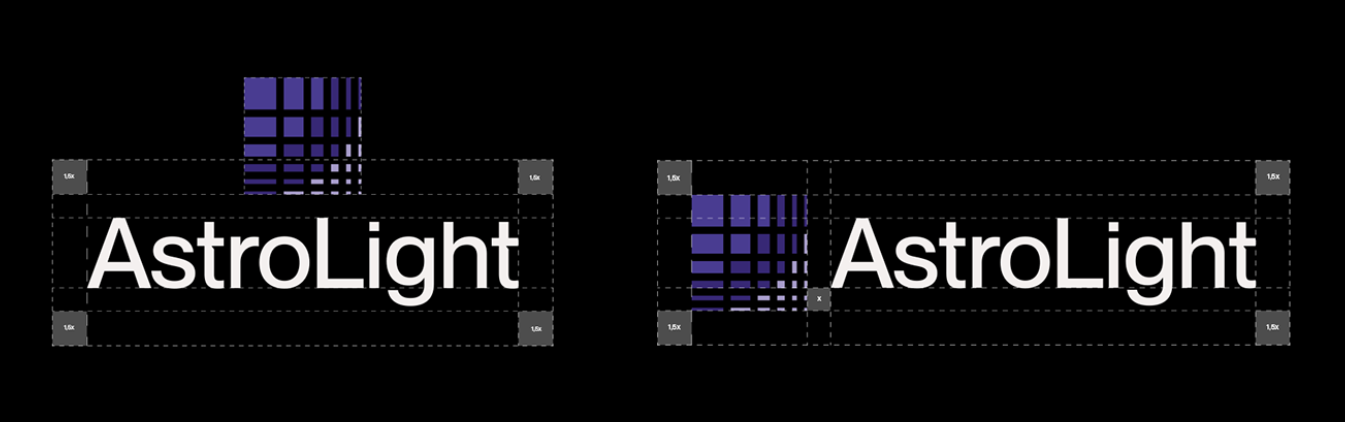 AstroLight LED照明品牌形象設(shè)計(jì)logo設(shè)計(jì)靈感源自數(shù)字LED像素