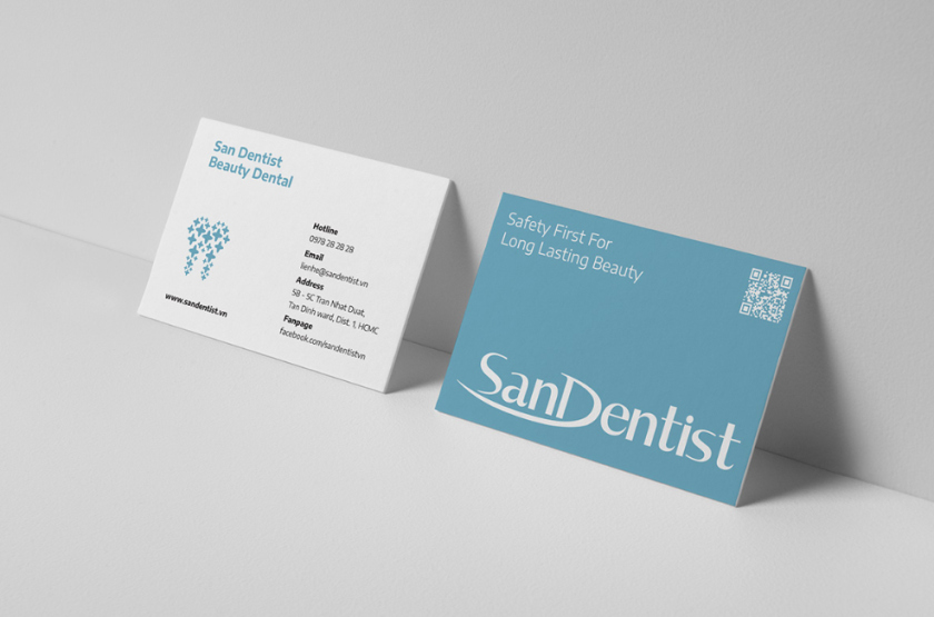 SanDentist 美容牙科品牌形象vi設計,清新風格突出安全與美麗 SanDentist 美容牙科品牌形象vi設計,清新風格突出安全與美麗