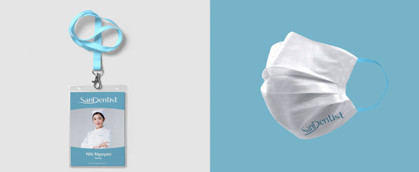 SanDentist 美容牙科品牌形象vi設計,清新風格突出安全與美麗 SanDentist 美容牙科品牌形象vi設計,清新風格突出安全與美麗