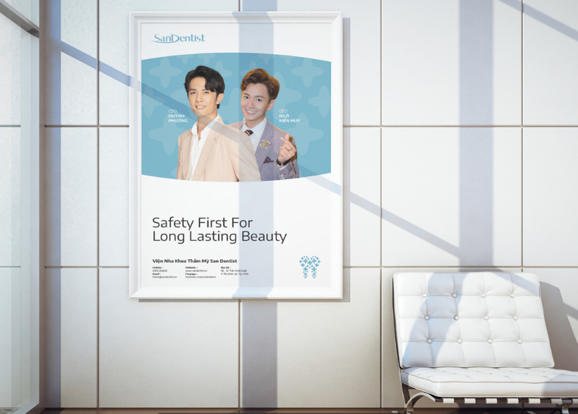 SanDentist 美容牙科品牌形象vi設計,清新風格突出安全與美麗 SanDentist 美容牙科品牌形象vi設計,清新風格突出安全與美麗