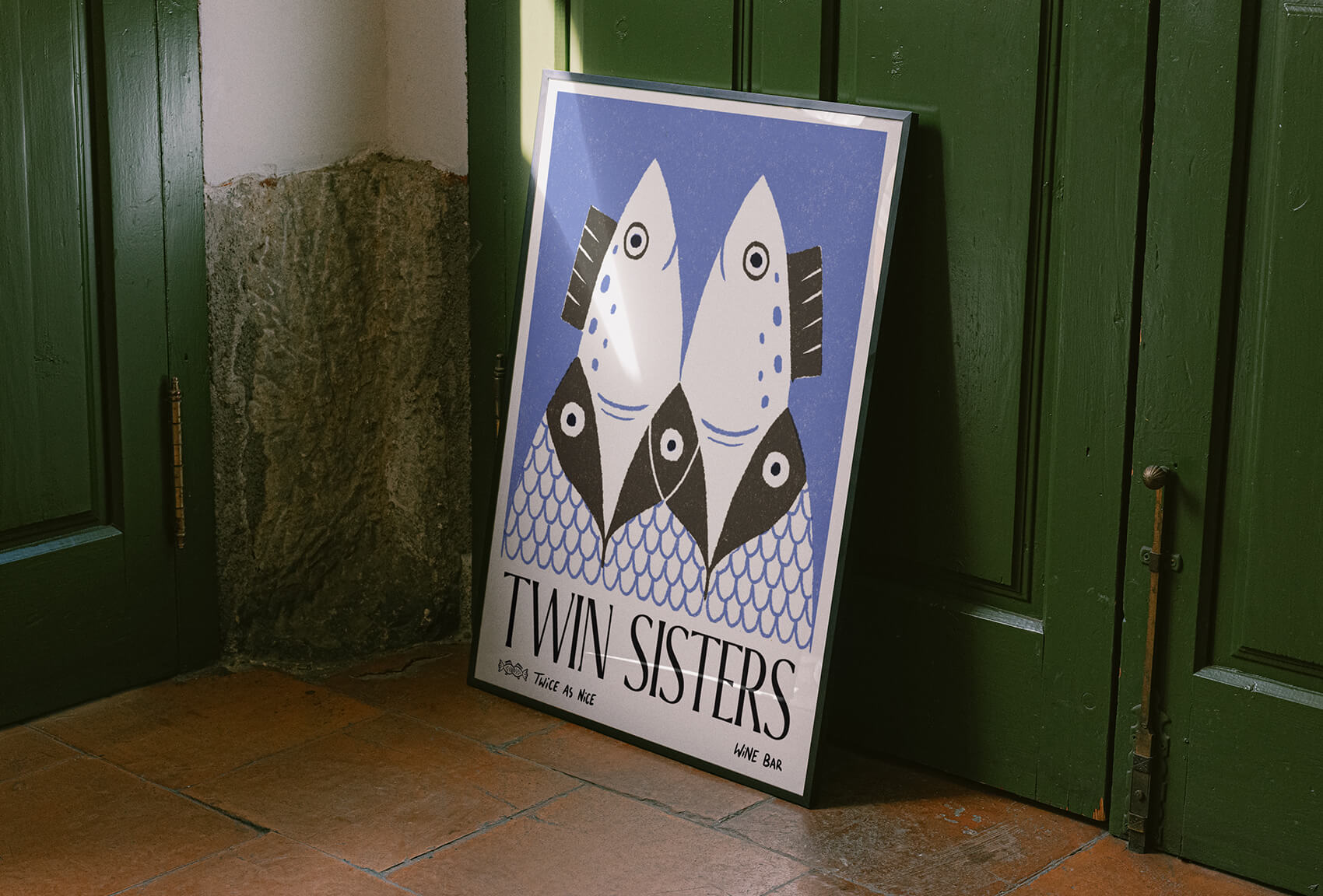 Twin Sisters 酒吧雙魚logo設(shè)計(jì)品牌視覺形象設(shè)計(jì) Twin Sisters 酒吧雙魚logo設(shè)計(jì)品牌視覺形象設(shè)計(jì)