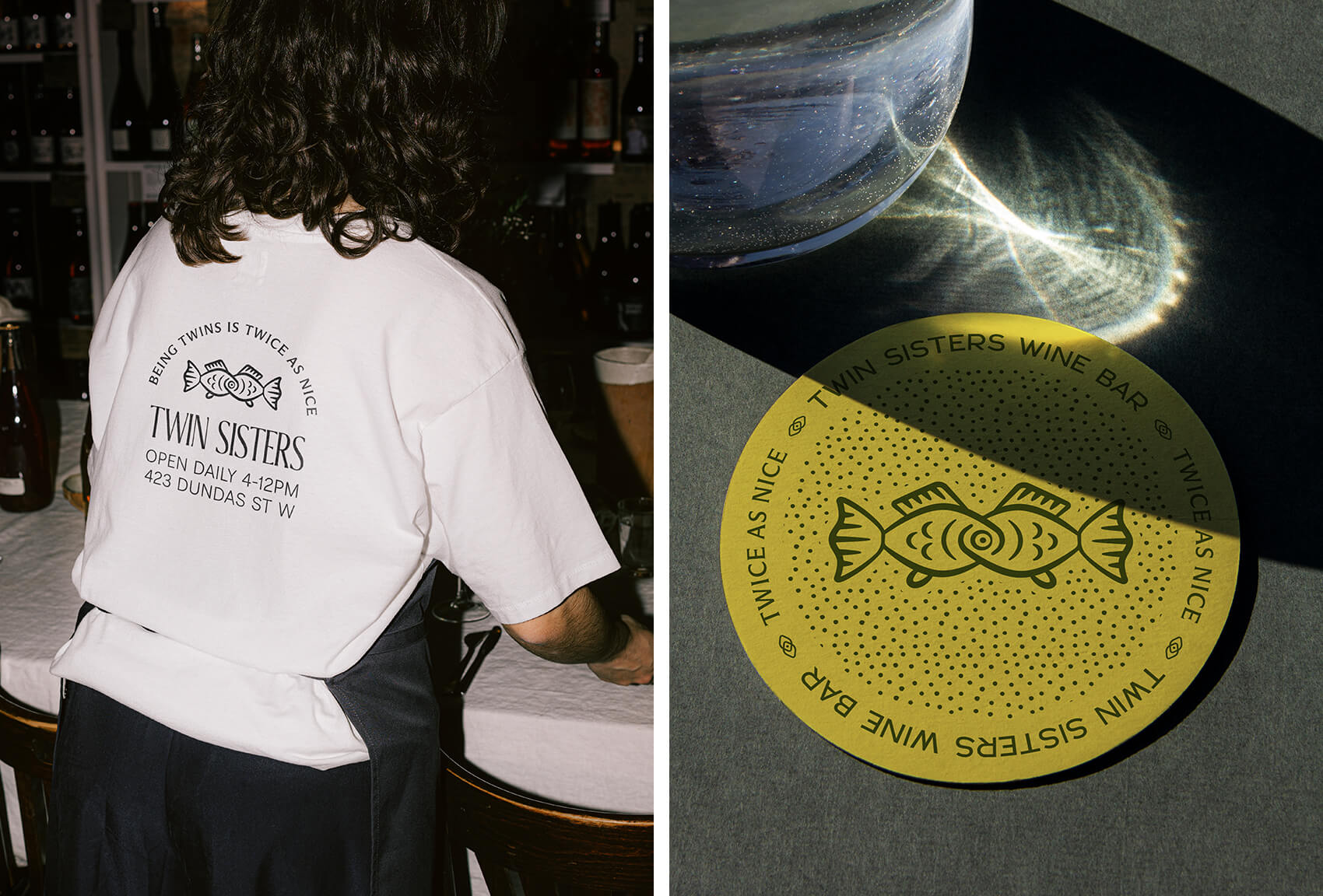Twin Sisters 酒吧雙魚logo設(shè)計(jì)品牌視覺形象設(shè)計(jì) Twin Sisters 酒吧雙魚logo設(shè)計(jì)品牌視覺形象設(shè)計(jì)