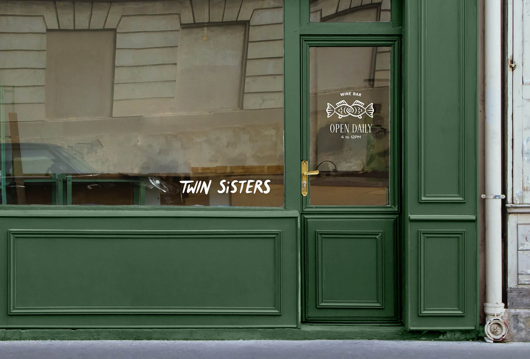 Twin Sisters 酒吧雙魚logo設(shè)計(jì)品牌視覺形象設(shè)計(jì) Twin Sisters 酒吧雙魚logo設(shè)計(jì)品牌視覺形象設(shè)計(jì)