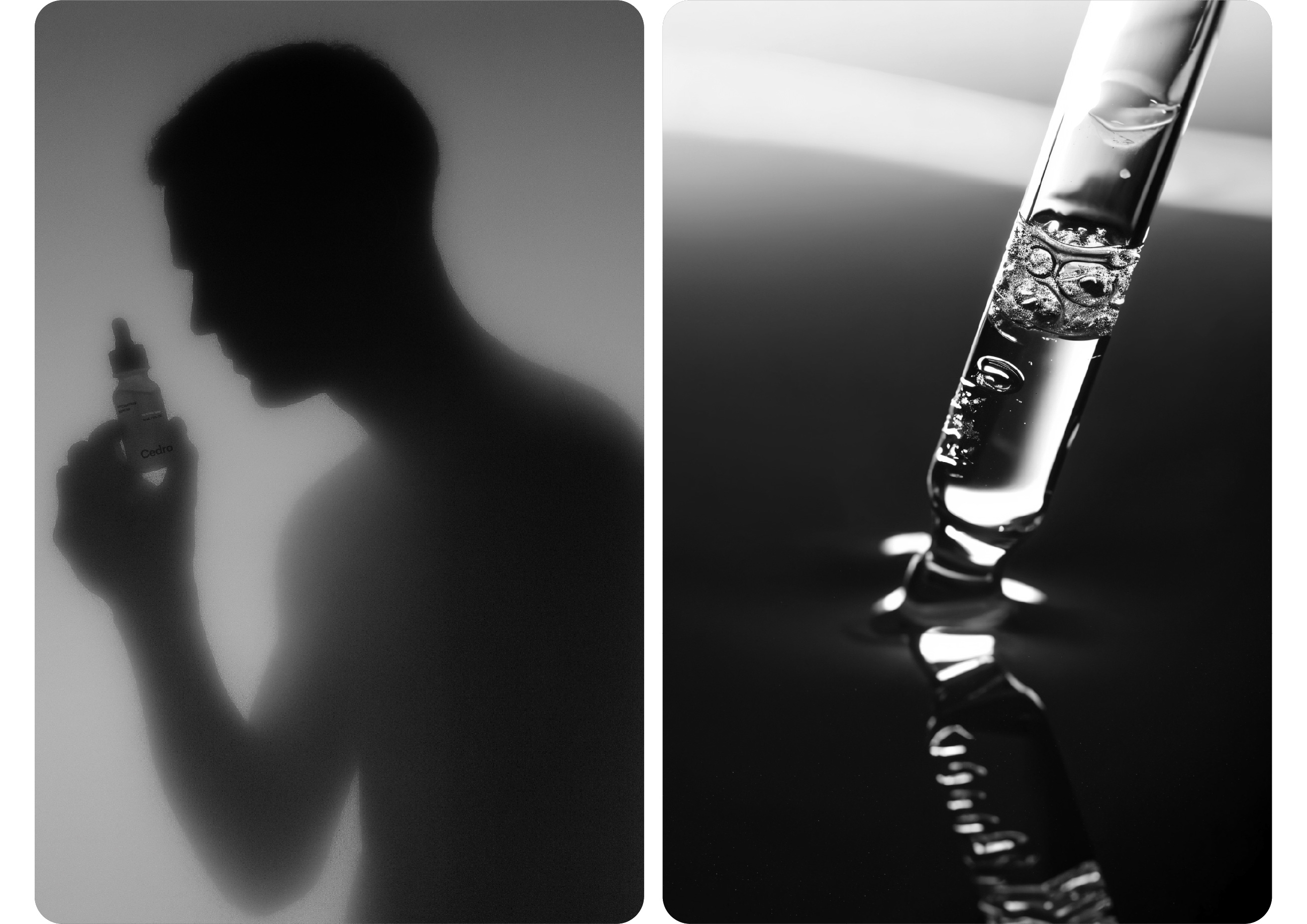 Cedro 男性護膚品牌創(chuàng)建（潔面乳保濕霜精華液）-命名logo設(shè)計銀色包裝設(shè)計