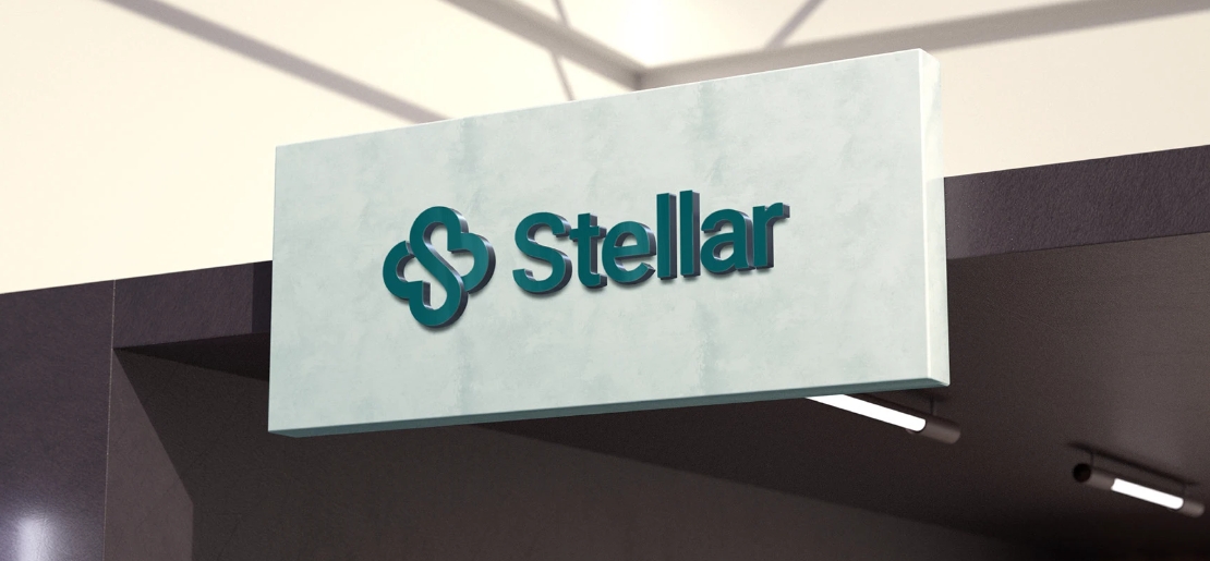 Stellar 醫(yī)院logo設(shè)計vi設(shè)計，融合多個醫(yī)療元素-上海logo設(shè)計公司