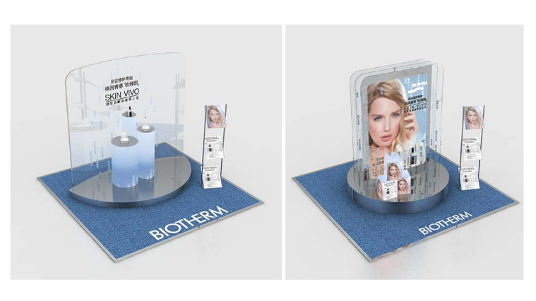 碧歐泉化妝品連鎖專賣店設計及展示設計1