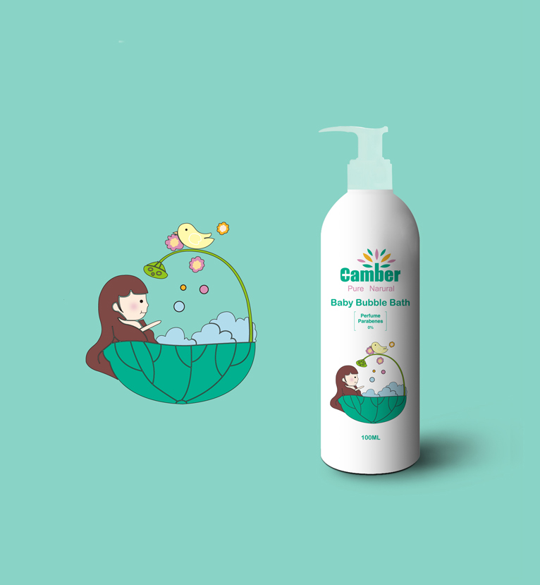 康貝小女孩系列兒童護膚品包裝設計-上海包裝設計公司