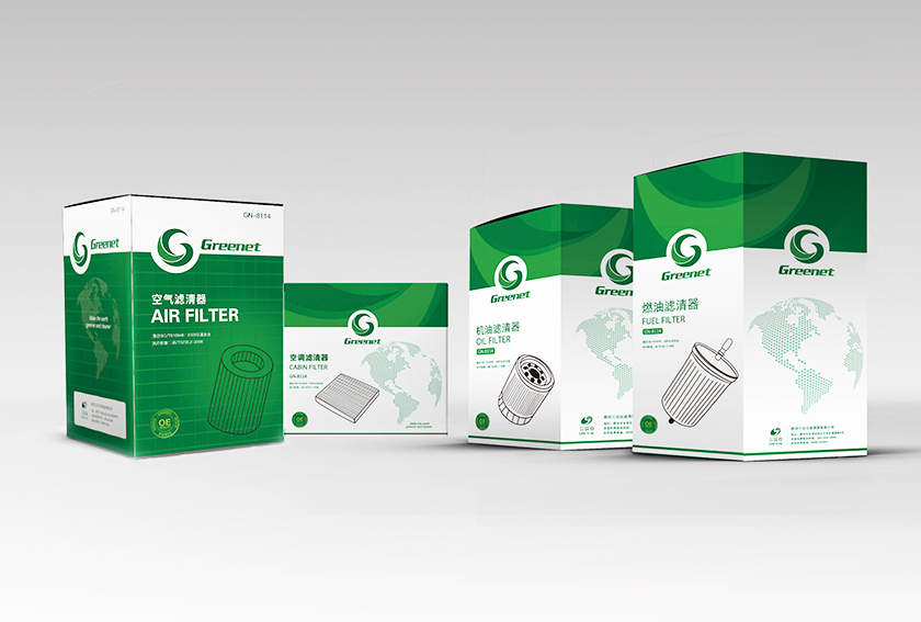 Gernnet 汽車濾清器包裝設(shè)計-上海汽車配件包裝設(shè)計公司