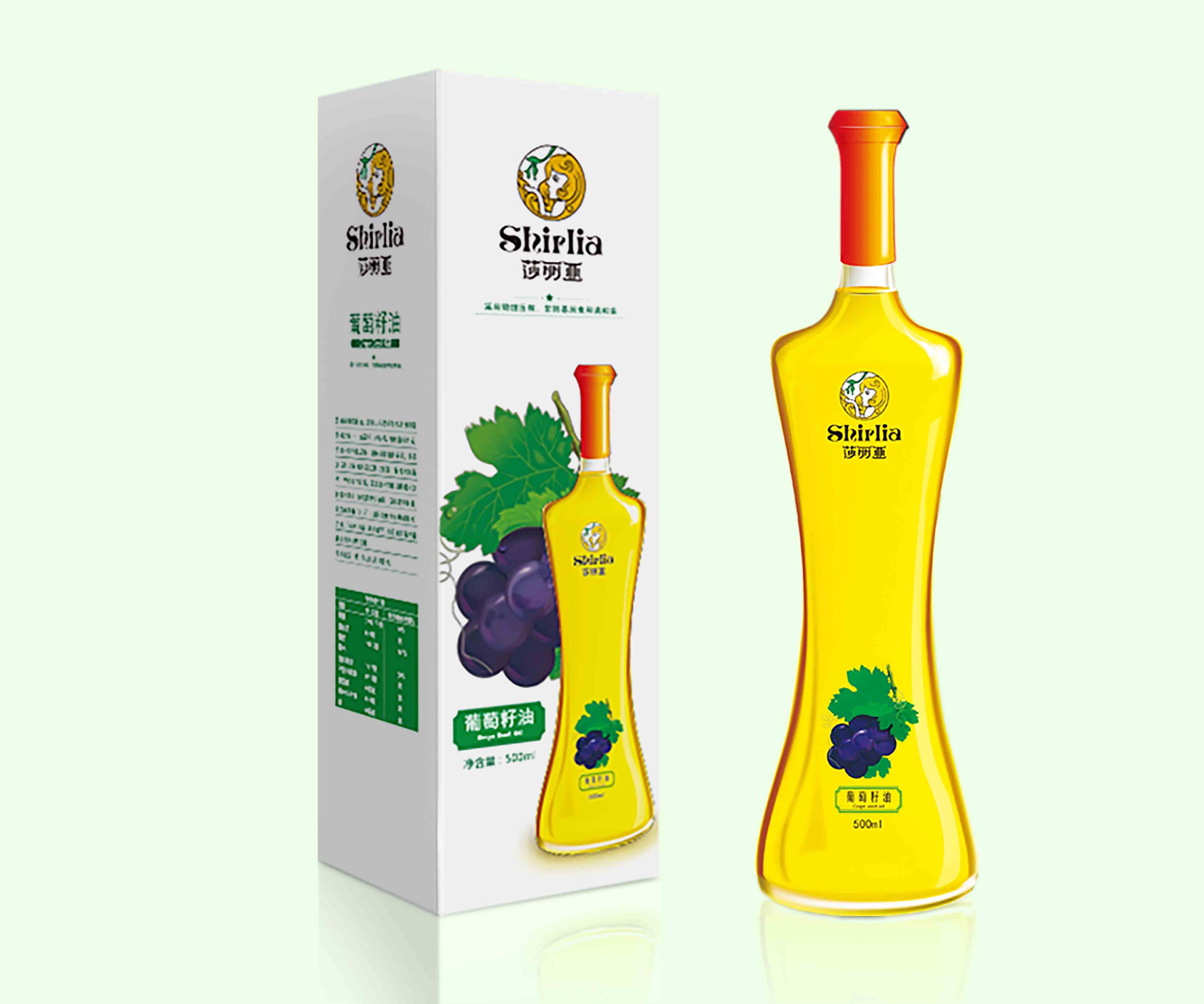 Shirlia 莎麗亞食用油包裝設(shè)計(jì)瓶形設(shè)計(jì)山茶油亞麻籽油葡萄籽油禮盒包裝設(shè)計(jì)