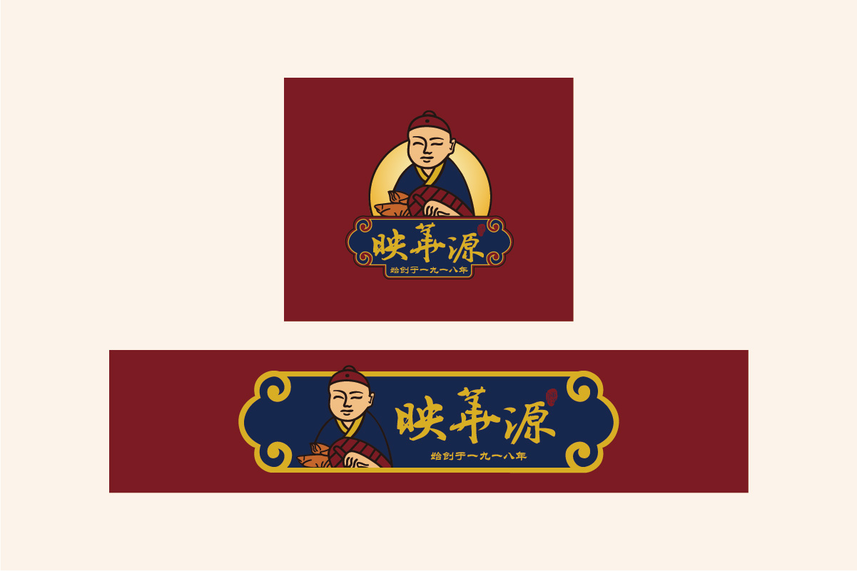 大連映華源食品餐飲公司logo設(shè)計品牌VI設(shè)計