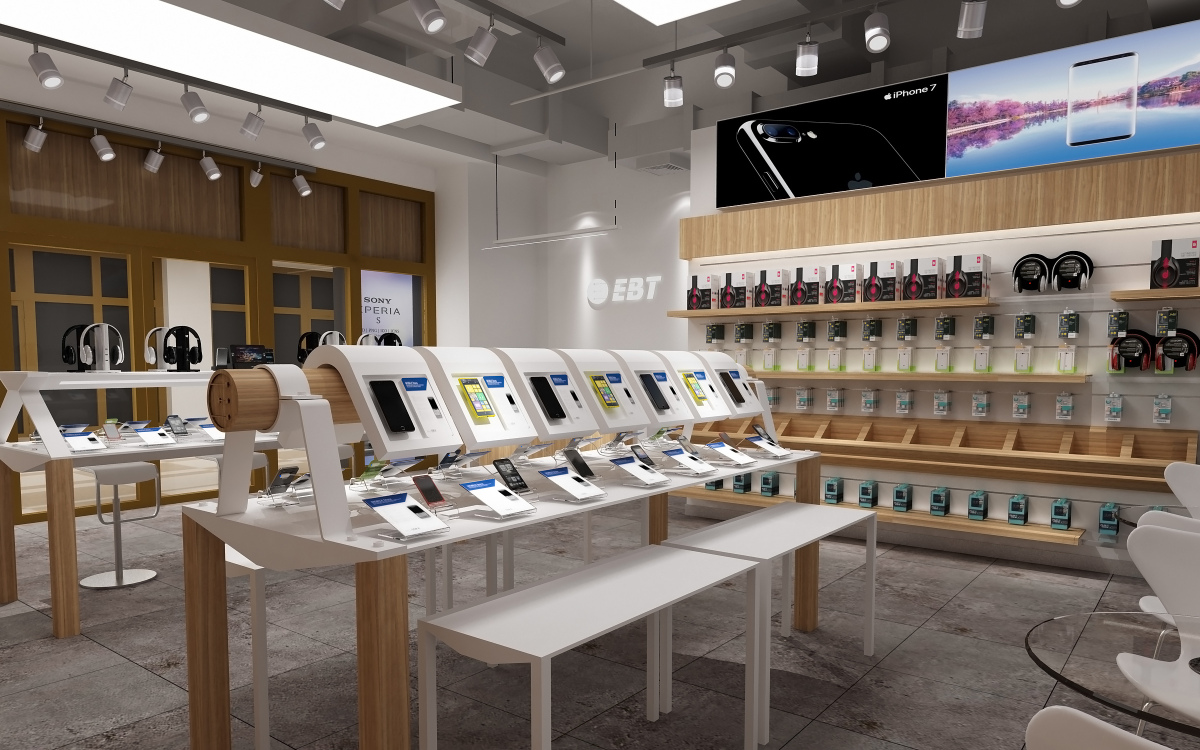 EBT數(shù)碼通信手機數(shù)碼連鎖專賣店空間設計