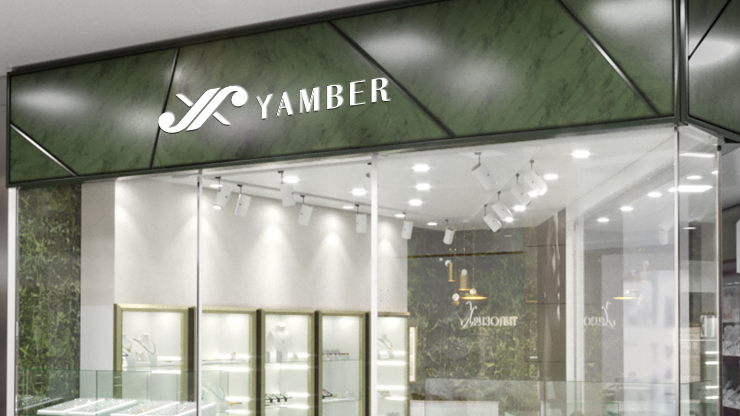 YAMBER顏博珠寶品牌設計logo設計