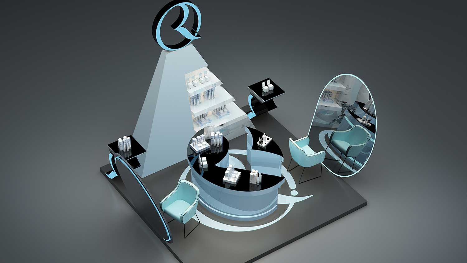 RFANNA瑞梵納化妝品專賣店空間設計