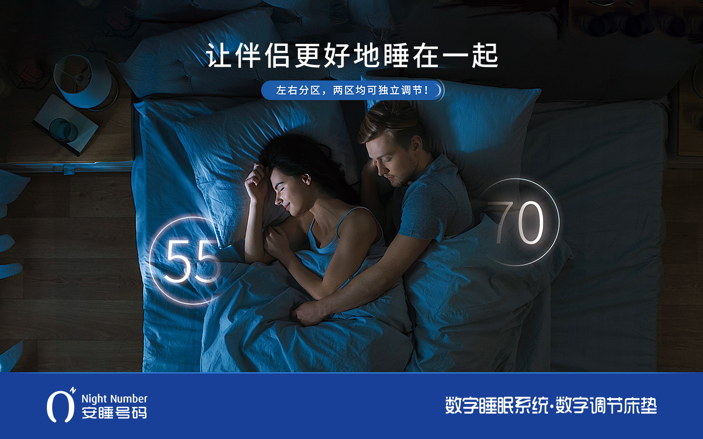 安睡號(hào)碼智能數(shù)字調(diào)節(jié)床墊廣告宣傳海報(bào)設(shè)計(jì)與賣(mài)點(diǎn)策劃