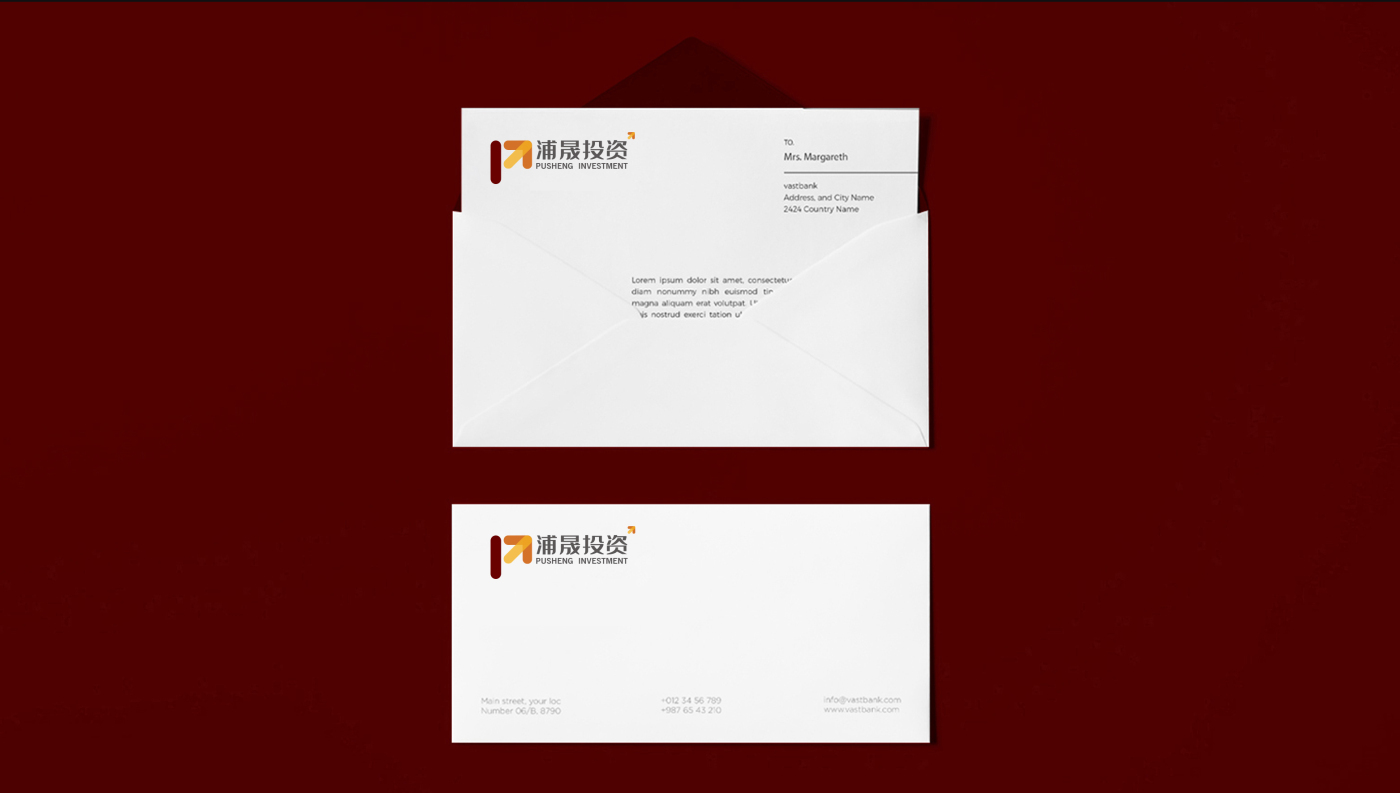 浦晟投資公司金融logo設(shè)計vi設(shè)計