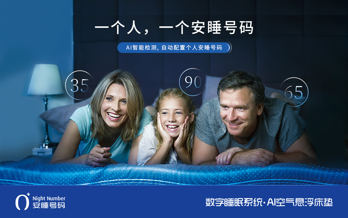 安睡號(hào)碼數(shù)字睡眠系統(tǒng)與ai空氣懸浮智能床墊賣點(diǎn)海報(bào)宣傳廣告設(shè)計(jì)